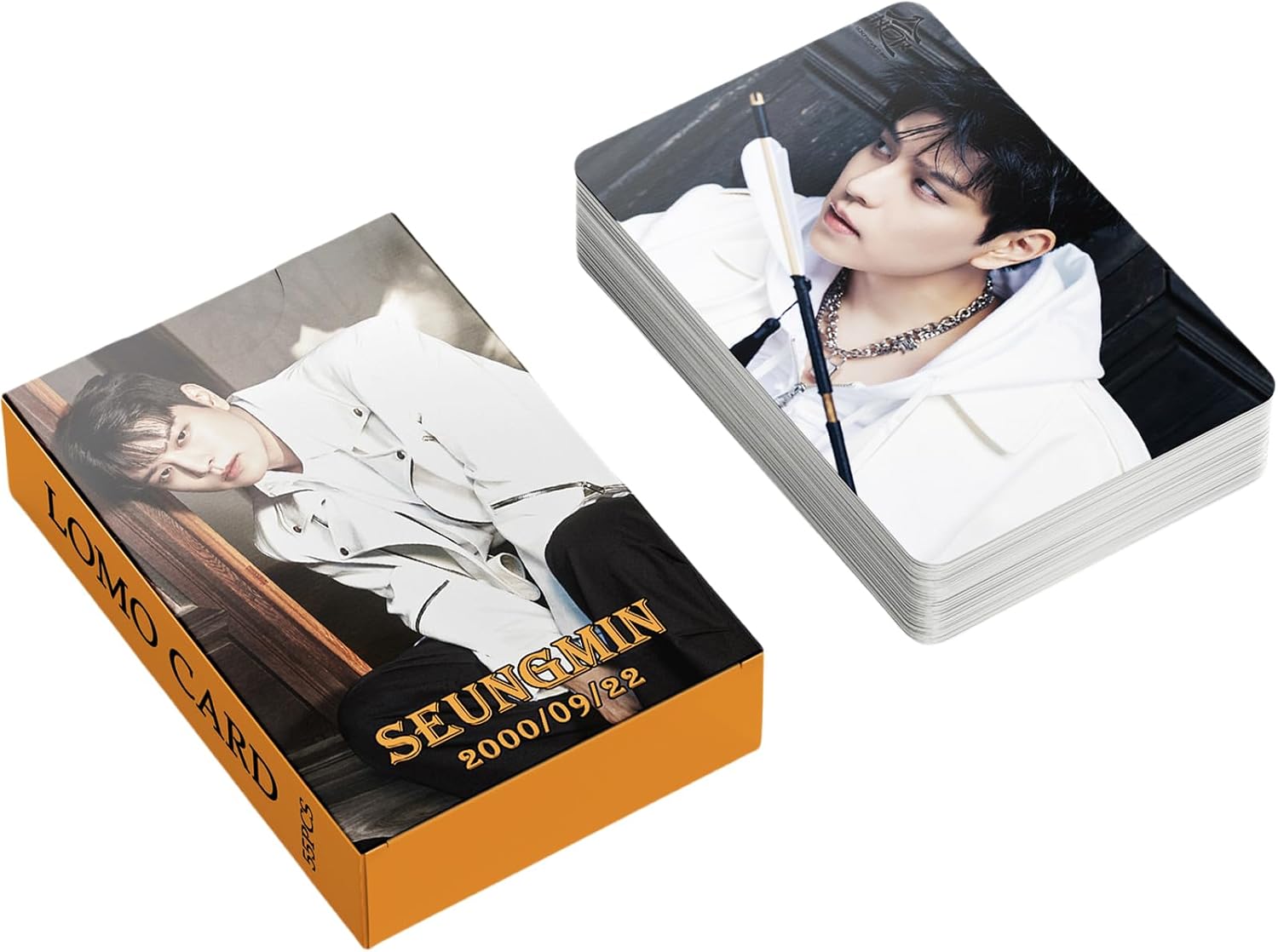 PYAJUU Photocards Kpop HOP Album Cards 55PCS SKZHOP HIPTAPE 合(HOP) Photo Cards Merch Felix Photocards Hyunjin Gift for STAY Boys and Girls (SEUNGMIN)