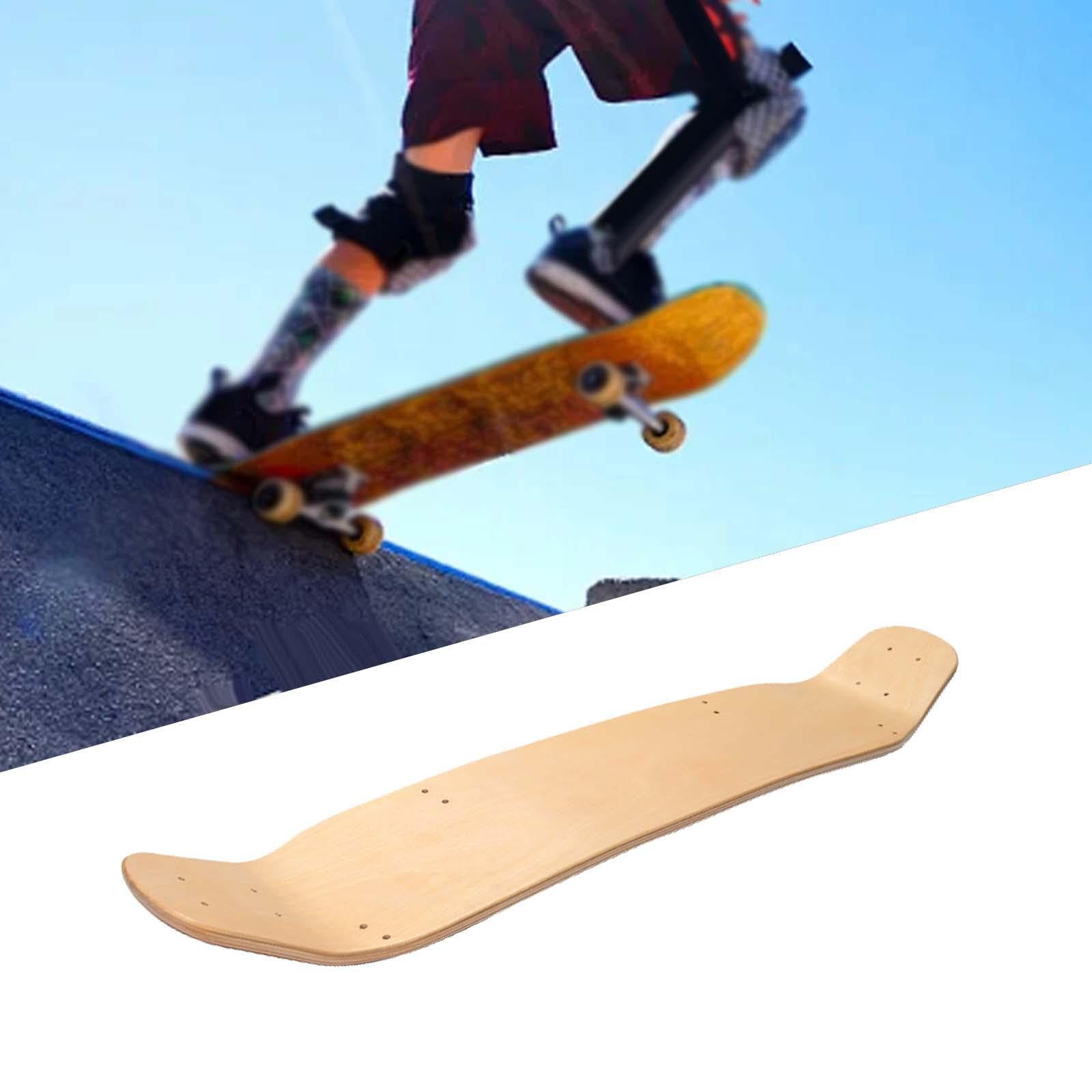Planche de Skateboard Vierge, Planche de Skate, Longboard, Skateboard Enfant, Options de Bricolage, légère, en Bois d'érable Haute densité, de Skate Vierge pour