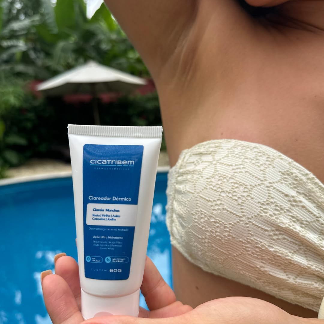 Cicatribem Clareador de Pele Contra Manchas na Virilha Axilas Rosto Corpo e Melasma 60g Cicatribem Clareador de Pele Contra Manchas na Virilha Axilas Rosto Corpo e Melasma 60g