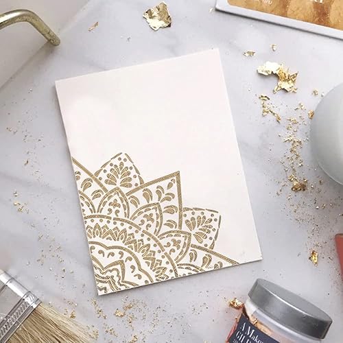 Miniatura 8 de 11 plantillas de mandala grandes para pintar, plantillas para manualidades, reutilizables para pisos, azulejos y madera, plantillas Rangoli -