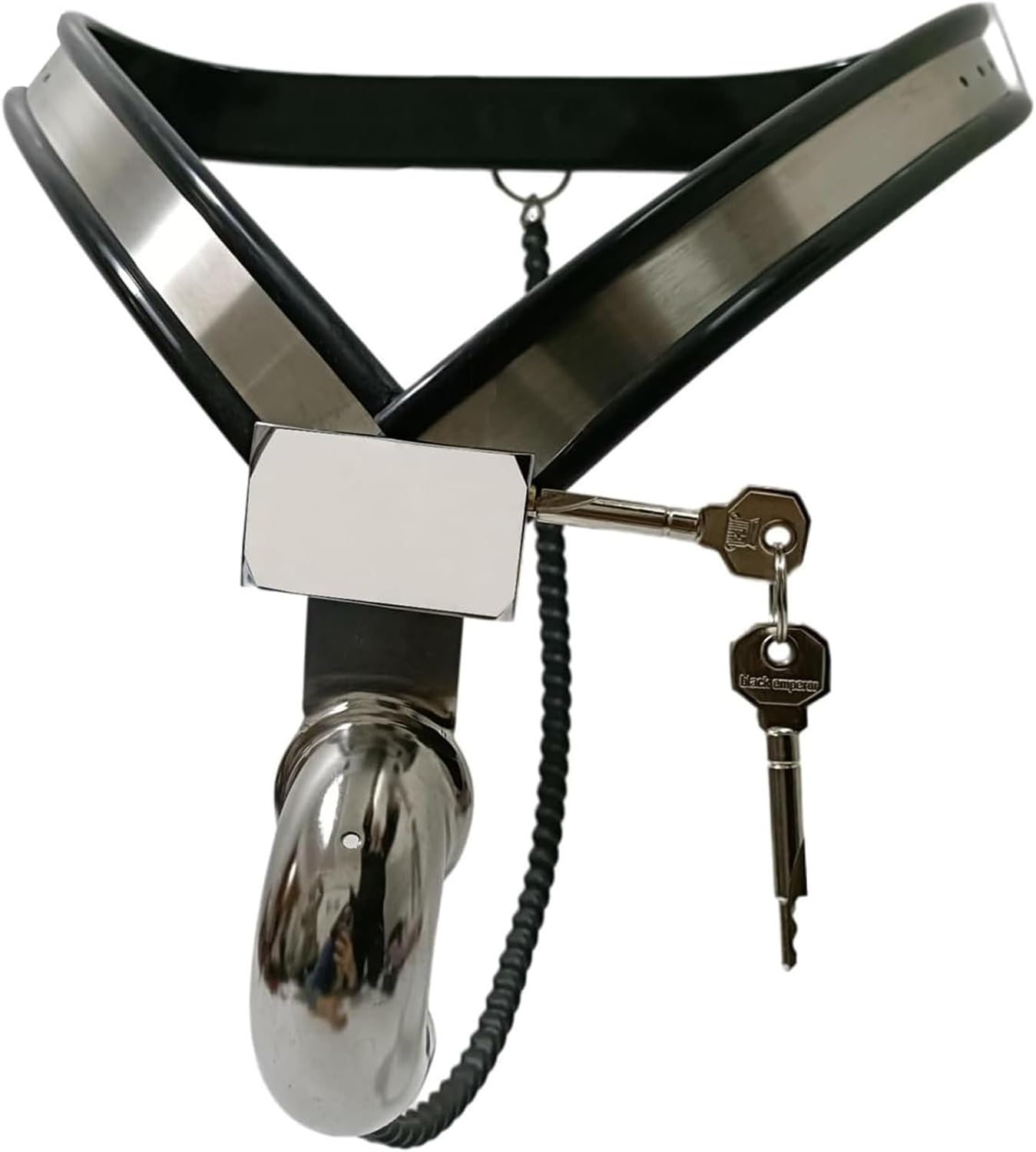 Bondage Chastity Belt for Men with Anal Plug, Chastity Cage, SM Bondage Penis Cage, Chastity Cage Fetish Slave Chastity Belt Chastity Device Sex Toy for Men