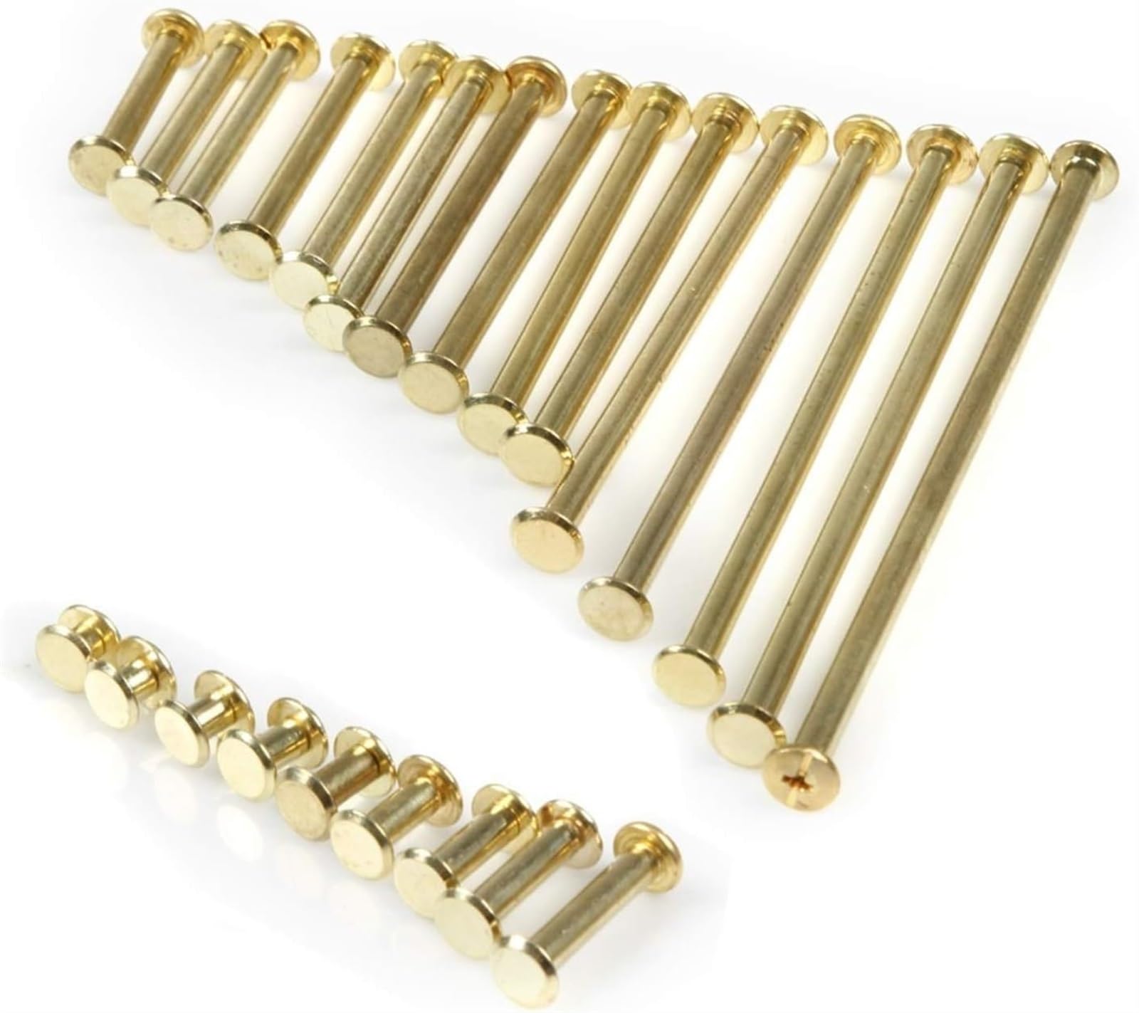 Rivetti di fissaggio Nutsert, viti bulloni, rivetto M5 Vite for rivetto Vite for rilegatura for graffette placcata in rame Rivetto for chiodi Rivetto maschio e femmina in metallo in acciaio 5 mm-125 m