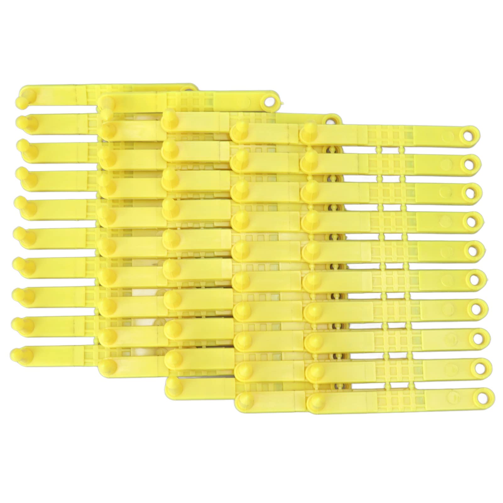 100 Stück Schaf-Ohrmarke mit Buchstaben, Lamm-Ohr, 001–100, Nummer, Kunststoff-Viehmarke, Integriertes, Farbechtes Viehohr für Rinder, Kühe, Schafe, Ziegen – Tieridentifikationsohr