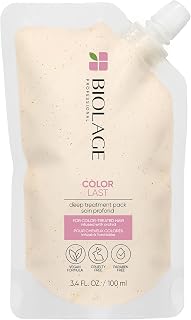 BIOLAGE Hair Mask, ColorLast Deep Treatment for Color, Hair Mask for Color-Treated Hair, Maintains and Restores Hair, Prevents Faded Color, All Hair Types, Vegan, 100 ML