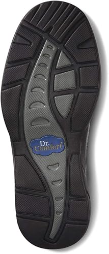 Miniatura 6 de Dr. Comfort Patrick - Zapatos náuticos terapéuticos para hombre, con parte superior de cuero, para diabéticos