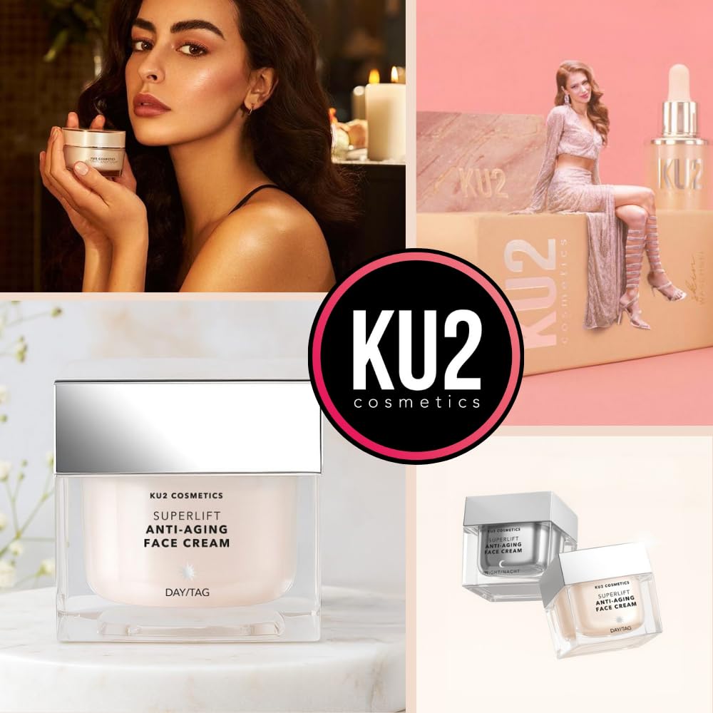 KU2 Cosmetics Superlift Anti Aging Augenserum, 30 ml | Hochwirksames Hyaluron Serum, Gegen Falten & Schwellungen, Peptid-Formel, Für glattere, straffere Haut