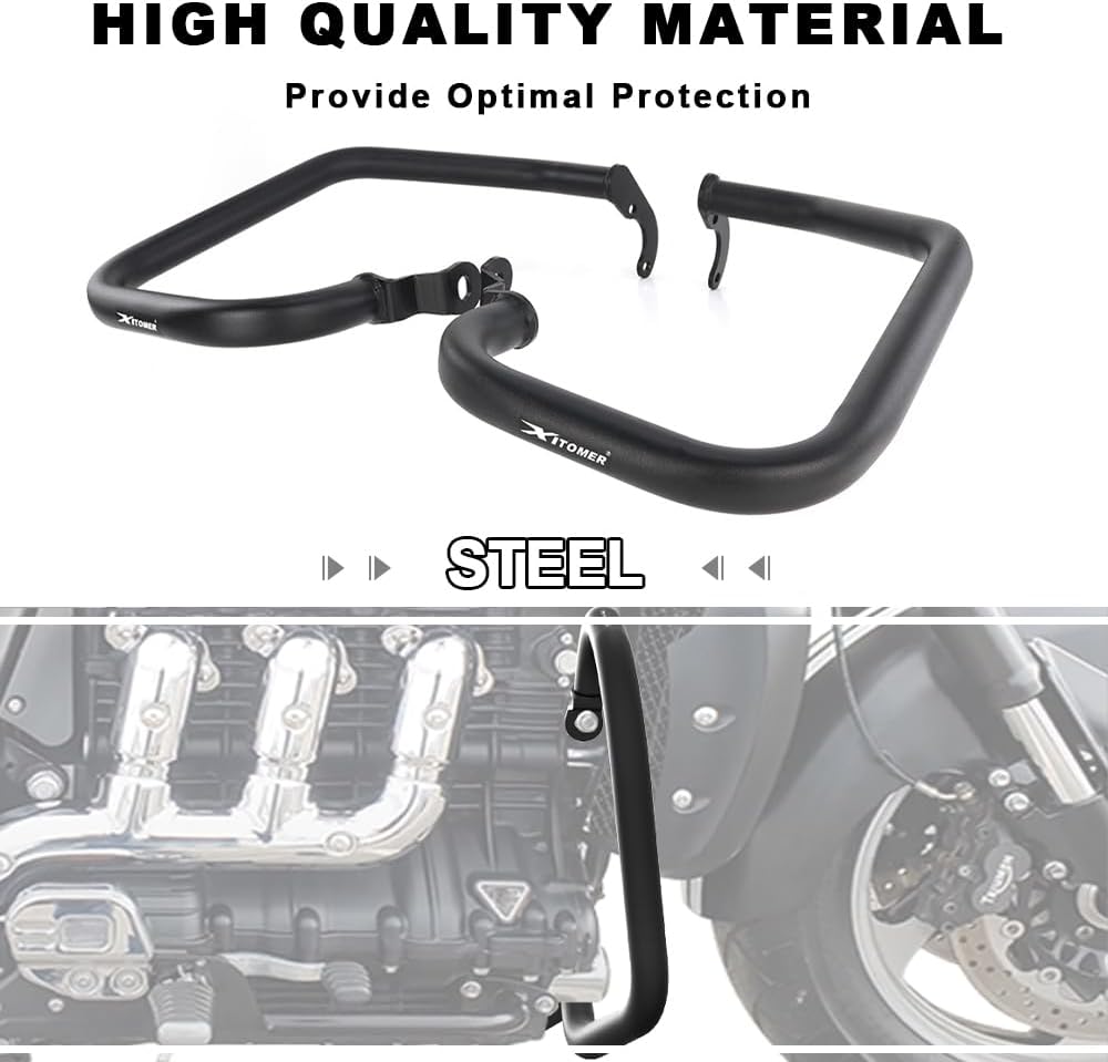 Xitomer Highway Crash Bars Crash Cages Compatible with Rocket 3 2003-2019 Rocket III Motorcycle Engine Guard
