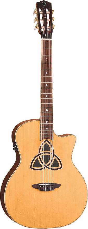 Amazon.com: Luna Guitars TRI NYL Gran Concierto Trinity Nylon Guitarra Folk  acoustic-electric con B-Band, Cedar : Instrumentos Musicales