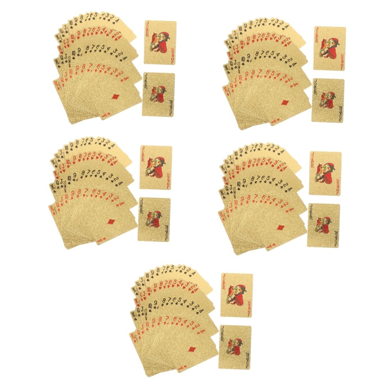 ibasenice Cartes De Poker Plastique Imperméables Jeu De Cartes De Poker pour Parties Intérieur Et Extérieur pour Adultes Et Design Élégant Matériaux Et Légers