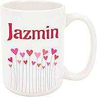 Vista 1 de Taza de café Jazmin Hearts