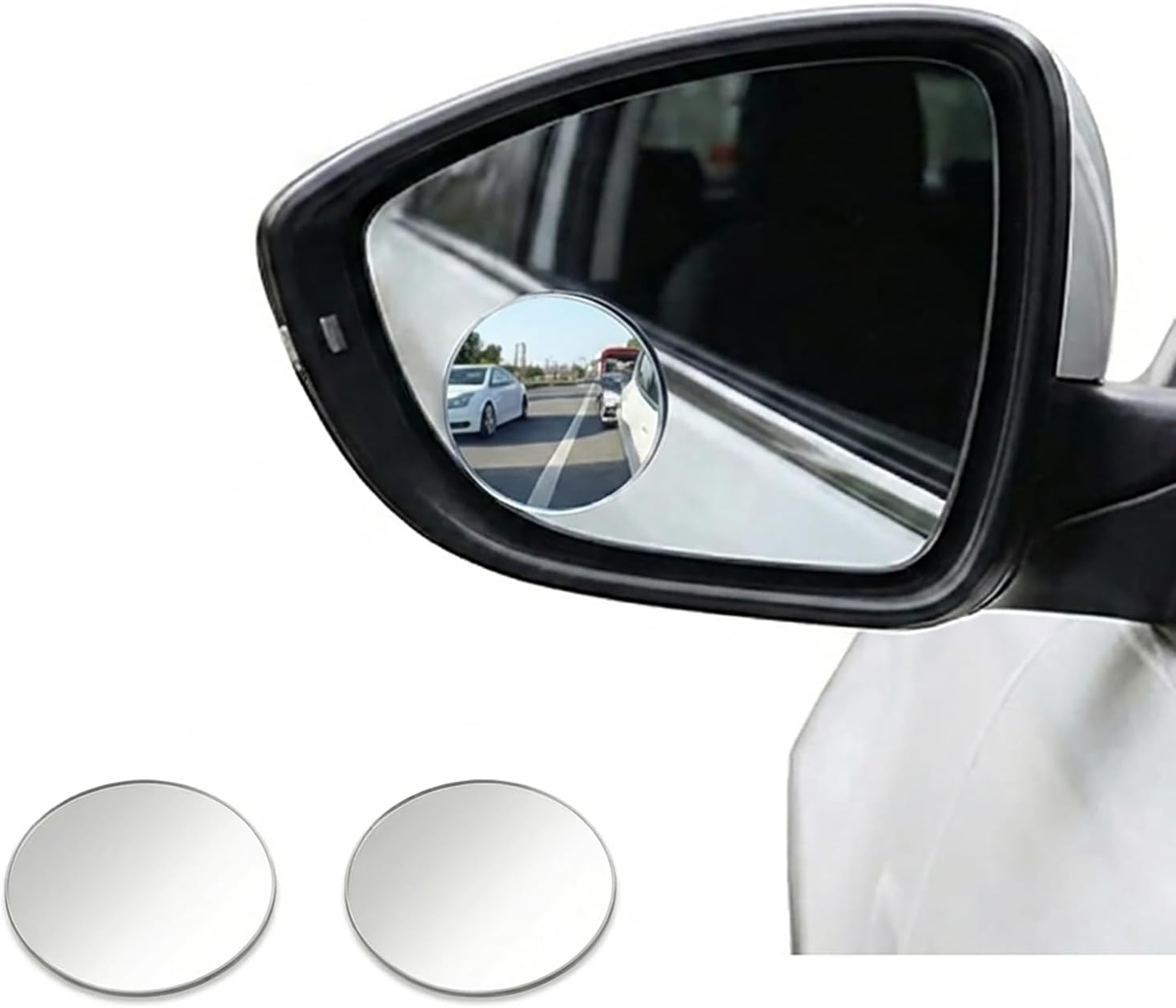 2 Pack Blind Spot Mirror, Adjustable HD Side Mirror Blindspot, Universal Convex Car Safety Accessory, Clear View Mirror for Daily Driving (Round)