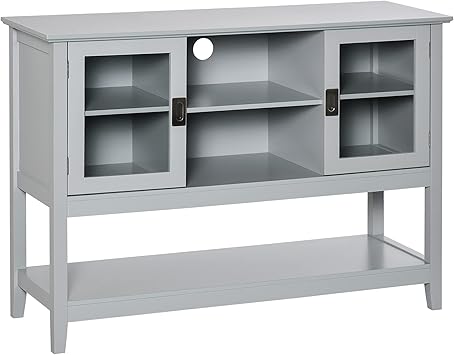 Homgoday Eckschrank Zementgrau - 33x33x67cm Aufbewahrungsschrank