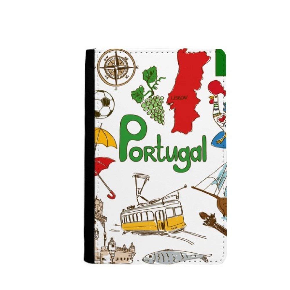 Étui portefeuille Portugal 3.7x5.8" multicolore classique - 4