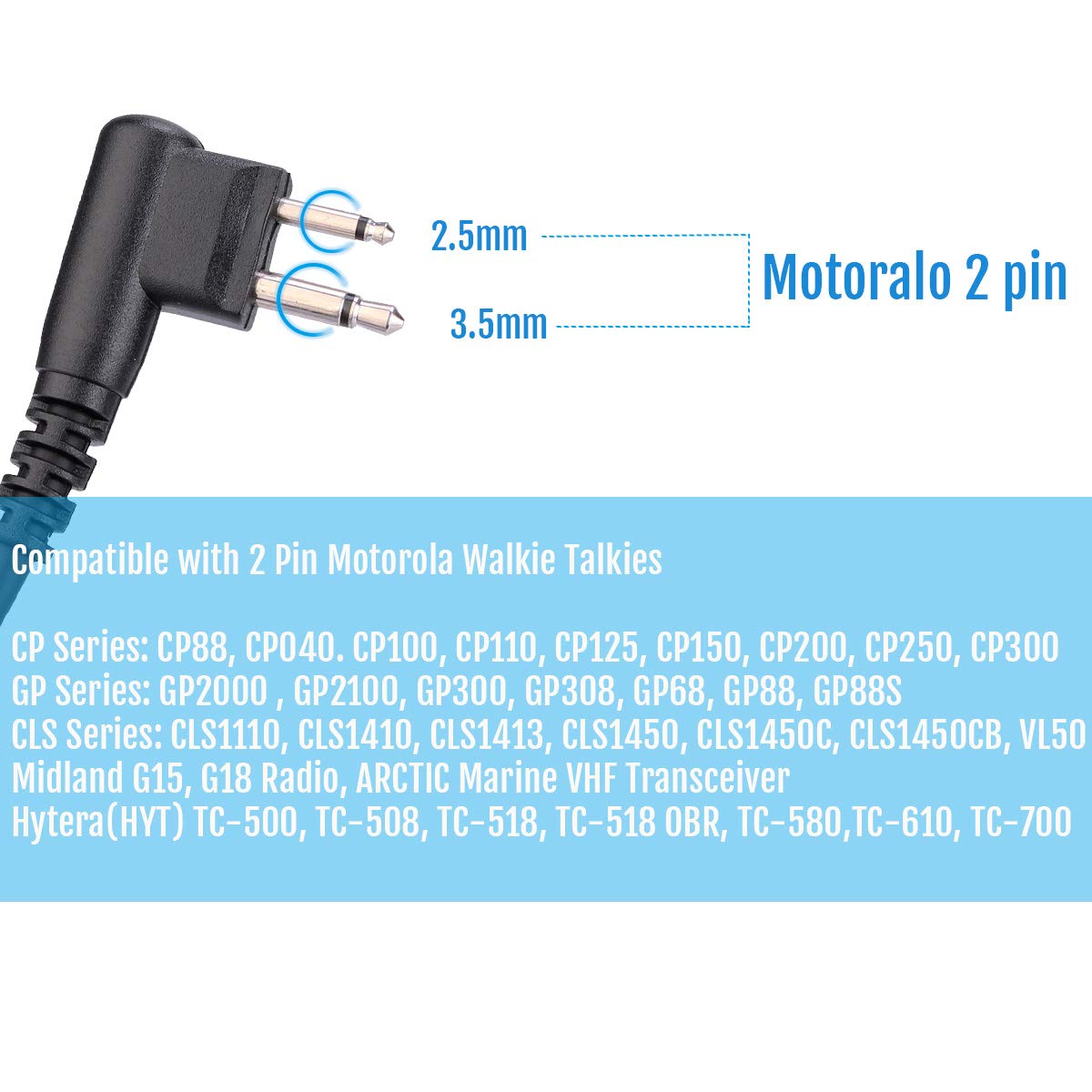 Retevis EHK007 Auriculares Tácticos Airsoft IPX4 Reducción de Ruido 28db Protegen Audición para Motorola 2 Pin