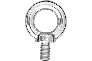 US STAINLESS 5/8 Inch Eye Bolt - 316 Stainless Steel - Marine Grade