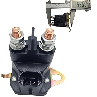 12V Starter Solenoid Relay 2 Terminals 7CM-1241-212-51 for Trombetta Lawn Mower,05167200 for Gravely ZT X, ZT XL