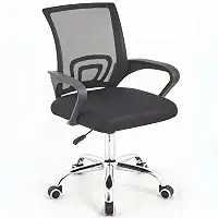 Cadeira Diretor Escritório Giratória Cor Preto Barata Mesh Regulagem Altura prime.office P110