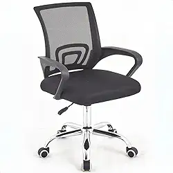 Cadeira Diretor Escritório Giratória Cor Preto Barata Mesh Regulagem Altura prime.office P110