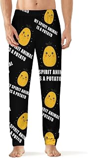 My Spirit Animal Is A Potato Breathable Mens Pajama Pants Lounge Sleep PJ Bottoms Sleepwear Jogger
