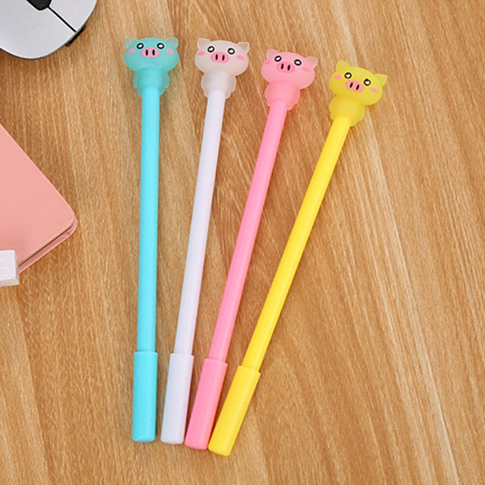 Amazon.co.jp: Maydahui かわいい 豚 ボールペン ジェルボールペン 12  