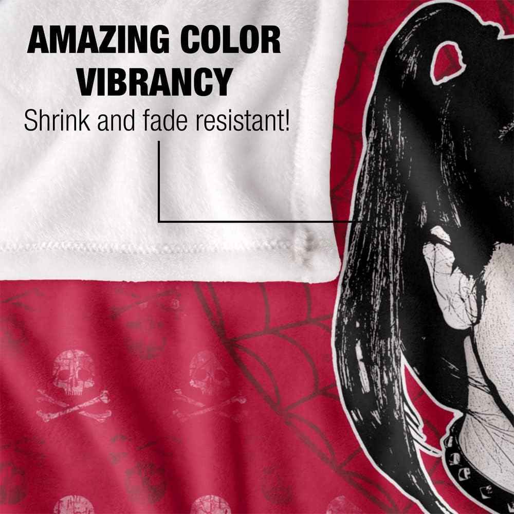 Trevco NCIS Abby Heart Silky Touch Super Soft Throw Blanket 36" x 58"