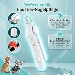 Dr.Pfoten LichtSchere Pro——Hunde Krallenpflege Werkzeug Mit LED Beleuchtung Fuer Komfortable Anwendung Im Alltag (Weiß)