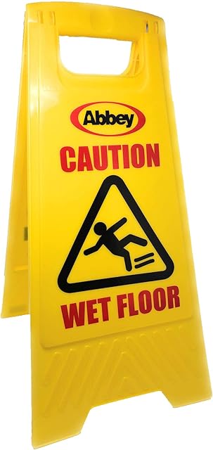 Wet Floor Sign 'Caution Wet Floor' - Size 640mm(h) - Safety Floor Sign