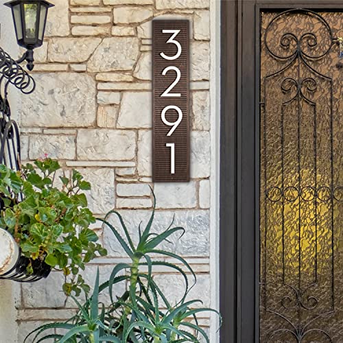 House Numbers For Outside, Vertical - 3 Wood Colors - Up To 6 Digits, Modern House Numbers, Address Numbers #TOP4