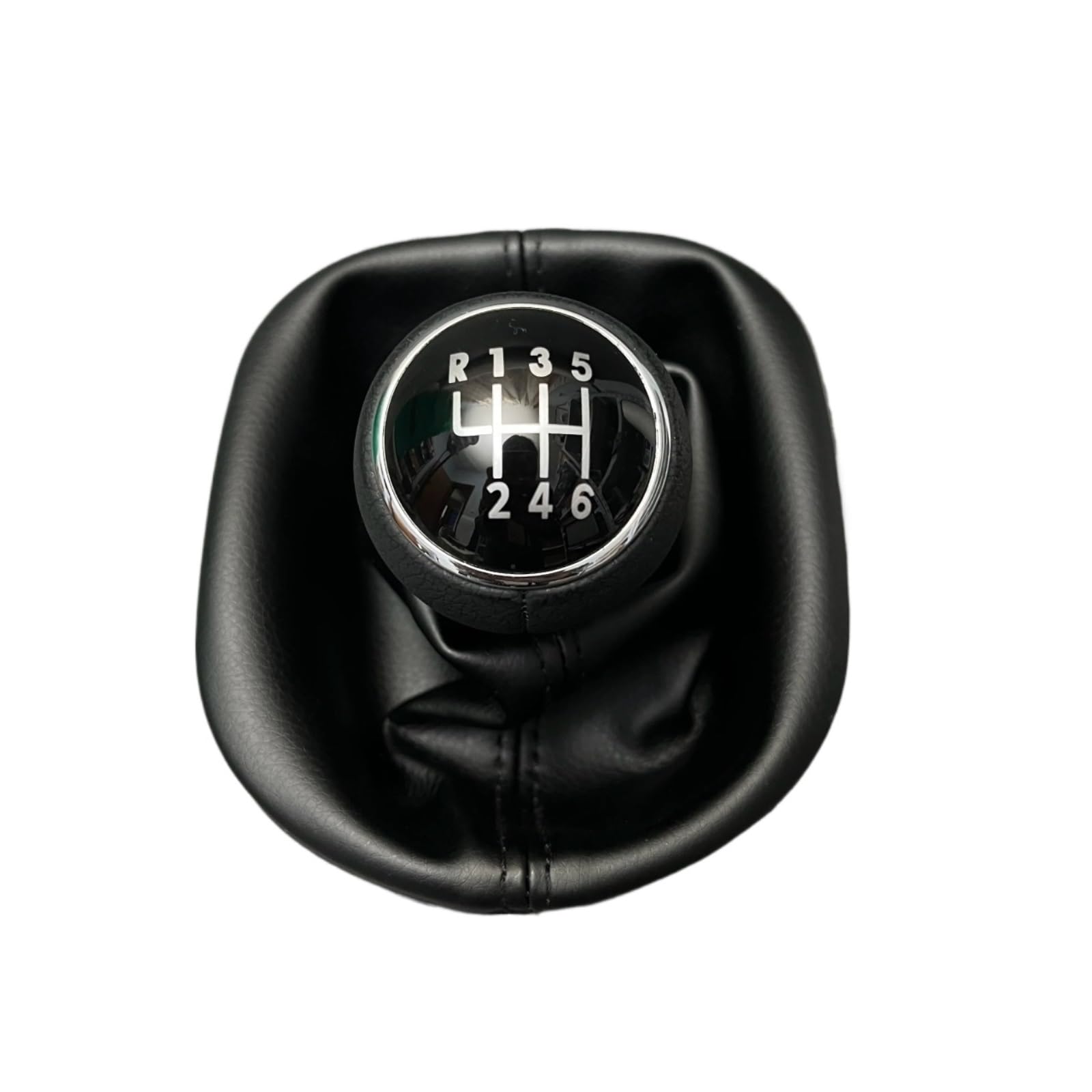 Ehwlfvx 6 Speed Car Gear Shift For Vw For Touran 2003-2010 For Caddy Mk2 2004-2009 5/ Manual Gear Shift Knob With Pu Leather Gaiter Boot Cover(6 Speed)