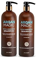 Vista 7 de Argan Magic Champú ultra nutritivo, aceite de argán y antioxidantes para nutrir y restaurar tipos de cabello dañados y sobreprocesados, sin