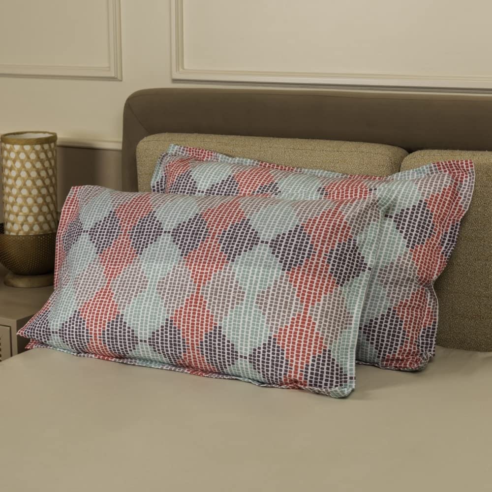 Wakefit Pillow Cover | Premium Cotton 144 Tc Geometric Pillow Covers Standard - 18 X 27 Inches (Emerge - Set Of 2), 250 TC (B0B5DYCRDJ) Amazon Price History, Amazon Price Tracker