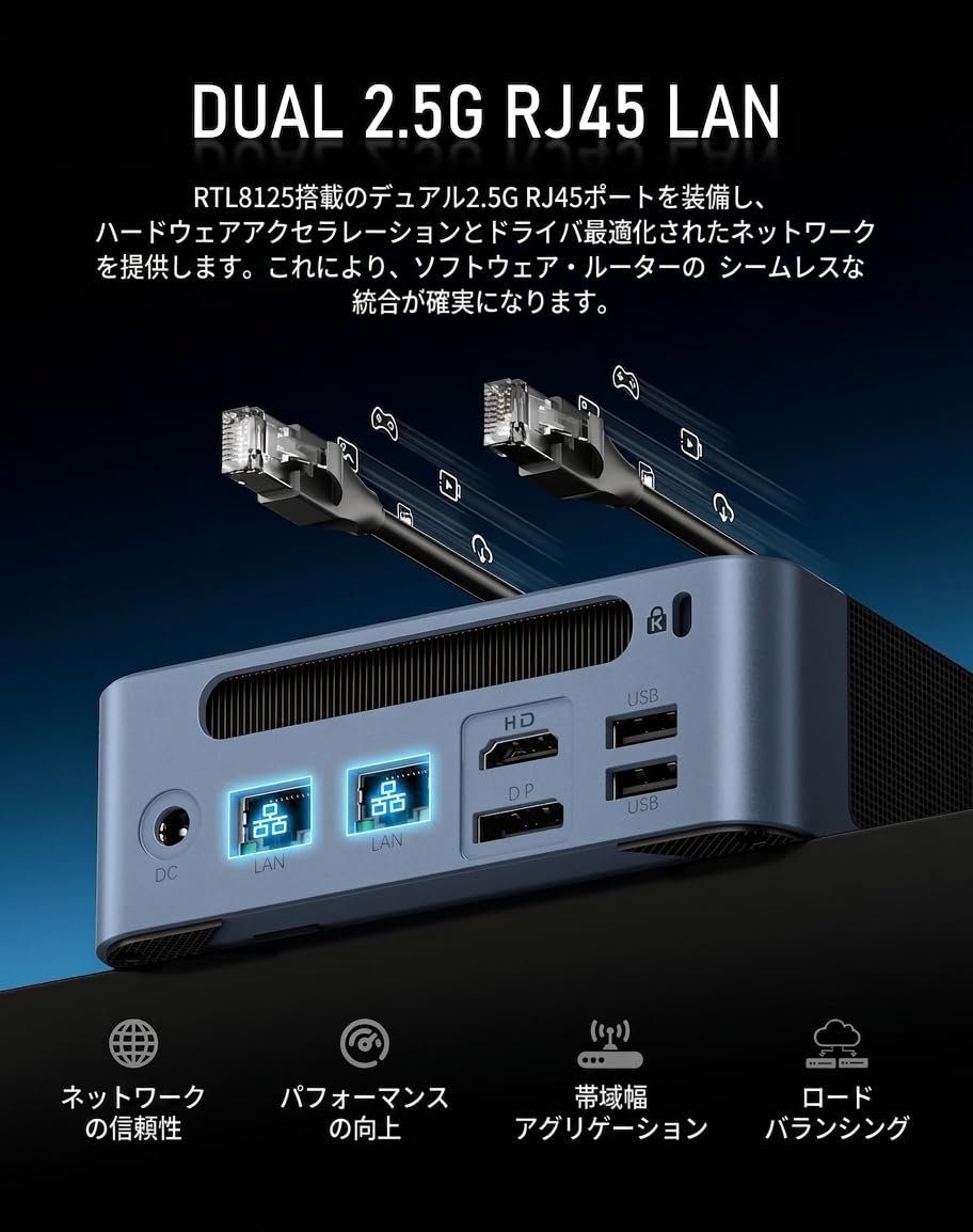 Amazon.co.jp: ミニPC BOSGAME E5 Windows 11 Pro AMD 5300U 16GB DDR4