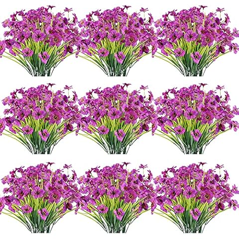 JEMONG 30 Bundles Artificial Flowers Cover