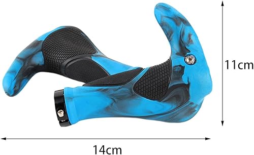 Miniatura 2 de Empuñadura de la barra del mango de la bicicleta, agarre de manillar de bicicleta, con tapones de los extremos de la barra, agarres de extremo de