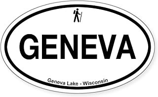 CafePress Geneva Lake Oval Car Bumper Sticker