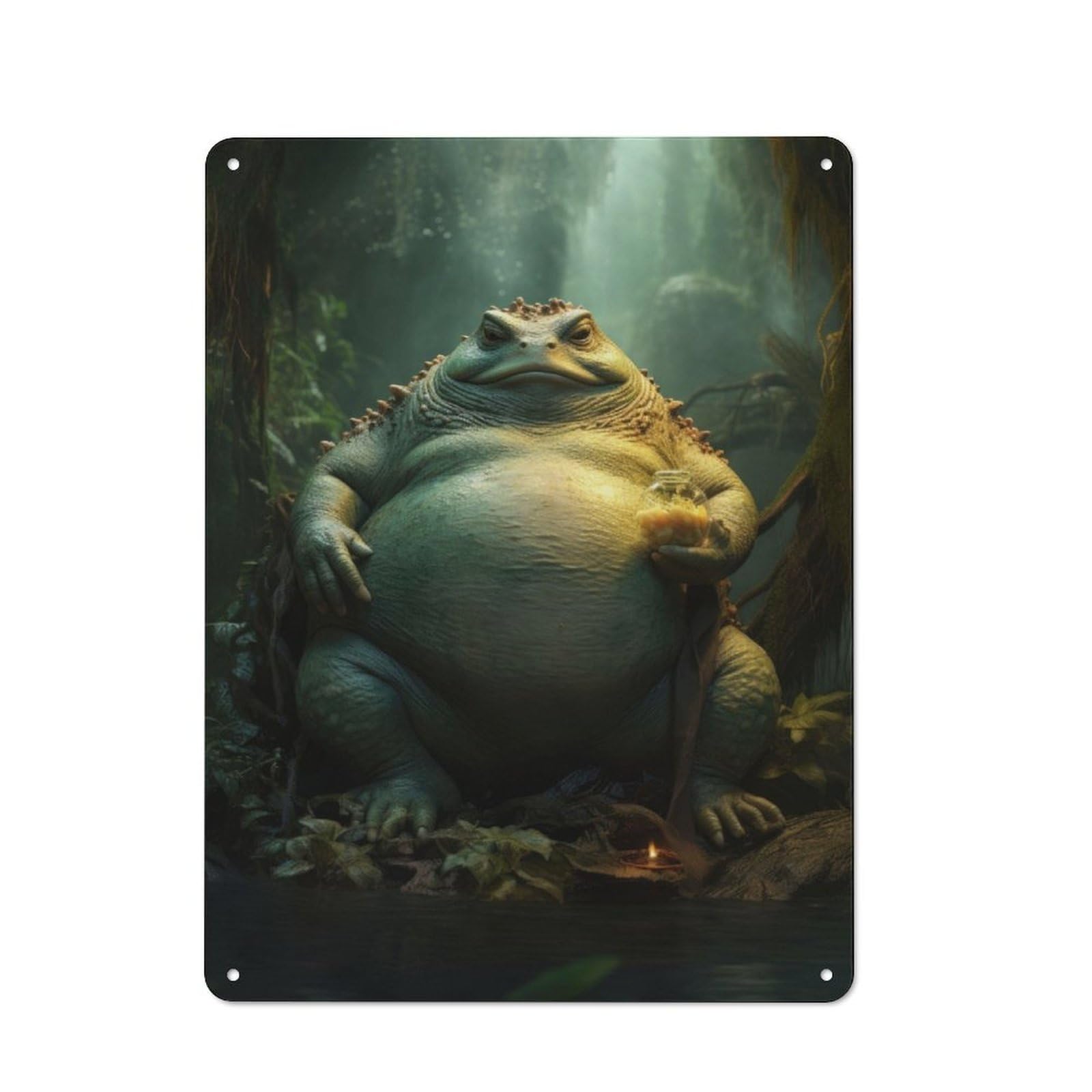 Junmoney The Toad Prophet Vintage Tin Sign 40X30cm With For Guest Room Or Hallway, For Themed Room Decoration, For Vintage Wall Decor Fans