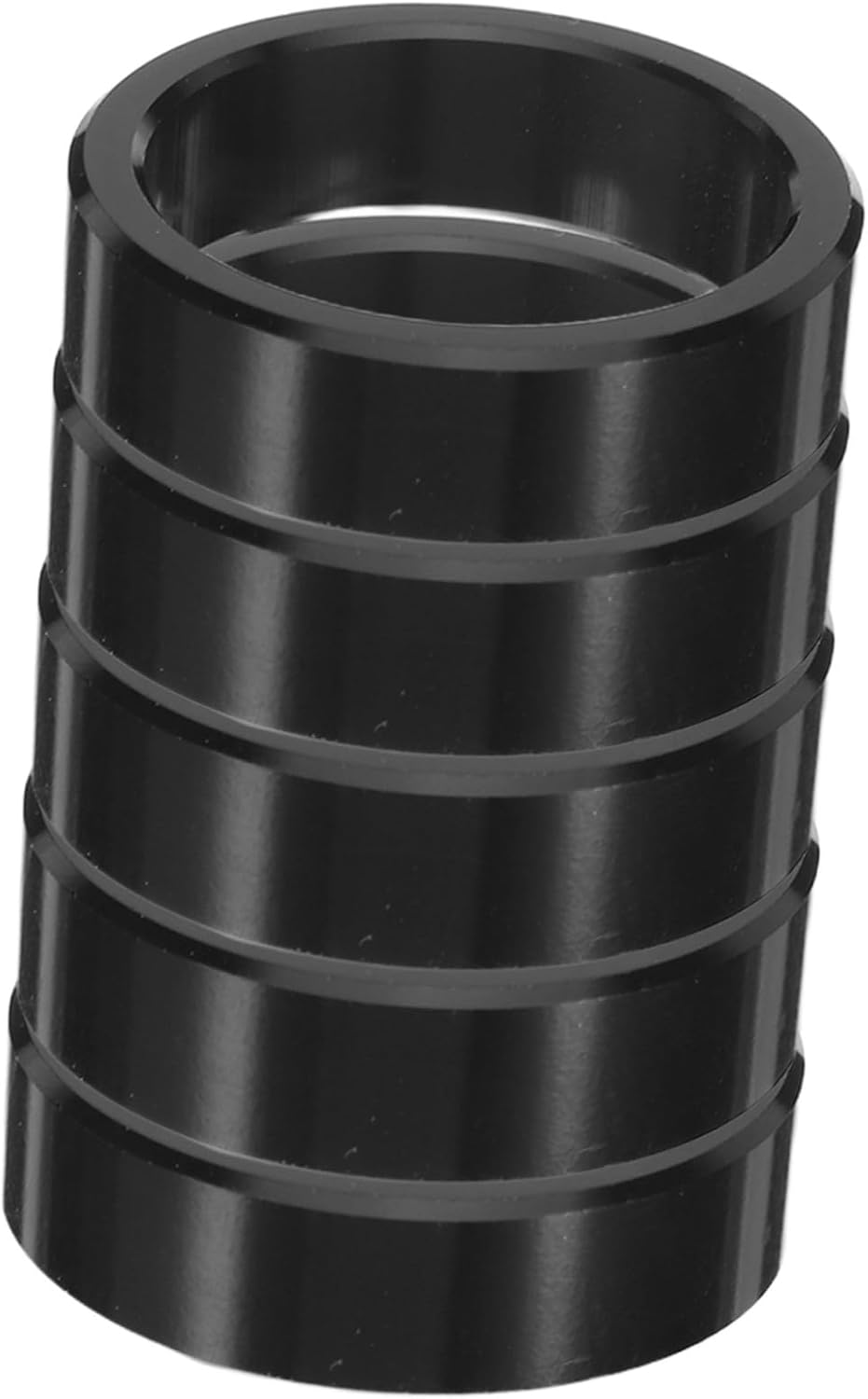 VANZACK 5pcs Aluminum Alloy Bike Headset Spacers 1-1/8 Inch 28.6mm Inner Diameter Black Stem Spacers for Bicycle and Mountain Bike with Enhanced Shock Absorption and Improved Riding