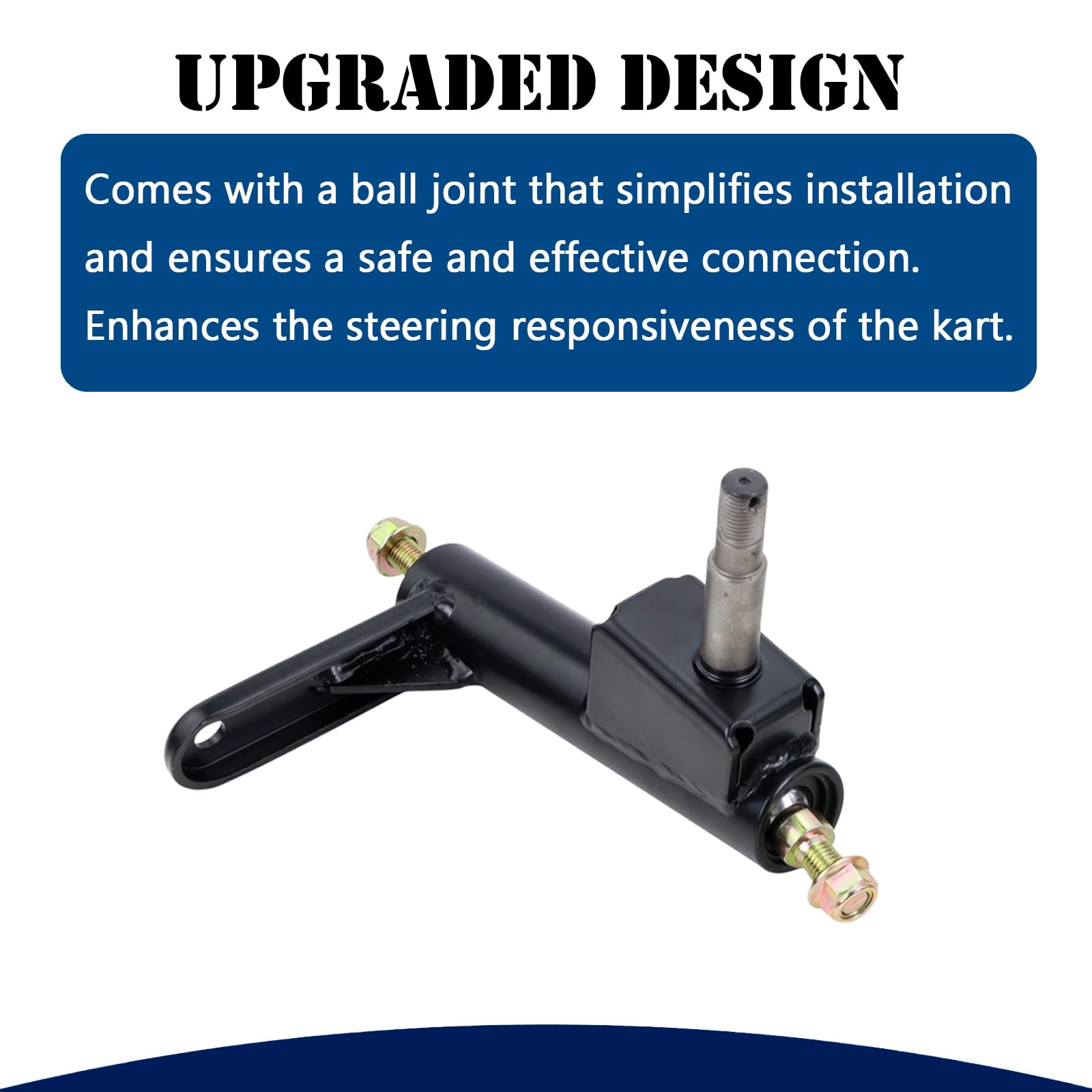 Left & Right Steering Knuckle & Ball Joint Assembly For Coleman KT196 196cc Go-Karts