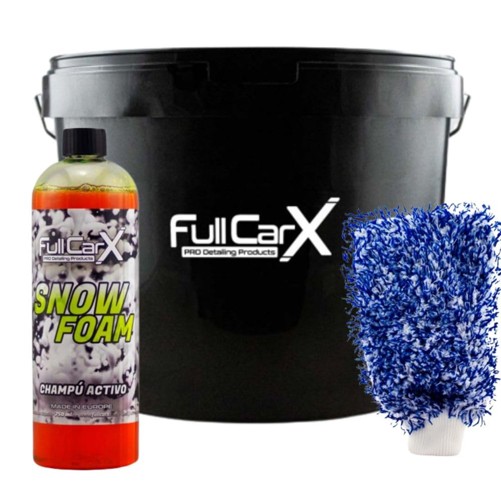 Kit di shampoo con secchio e guanto FullCarX