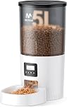 IMIPAW Automatic Cat Feeder with Camera - AI Pet Recognition & Recording, Night Vision, 5G WiFi APP Remote Control, Two-Way Audio & Desiccant Bag, Timed Programmable Food Dispenser for Small Pets