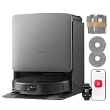 roborock Saros 20 Set Robot Vacuum Cleaner with Mop, 36,000 Pa Suction, 3.46 in Double-Layer Threshold, Zero-Tangling, Ultra-slim, StarSight Autonomous 2.0, DirTect Technology, 100°C Hot-Water Care Set Black