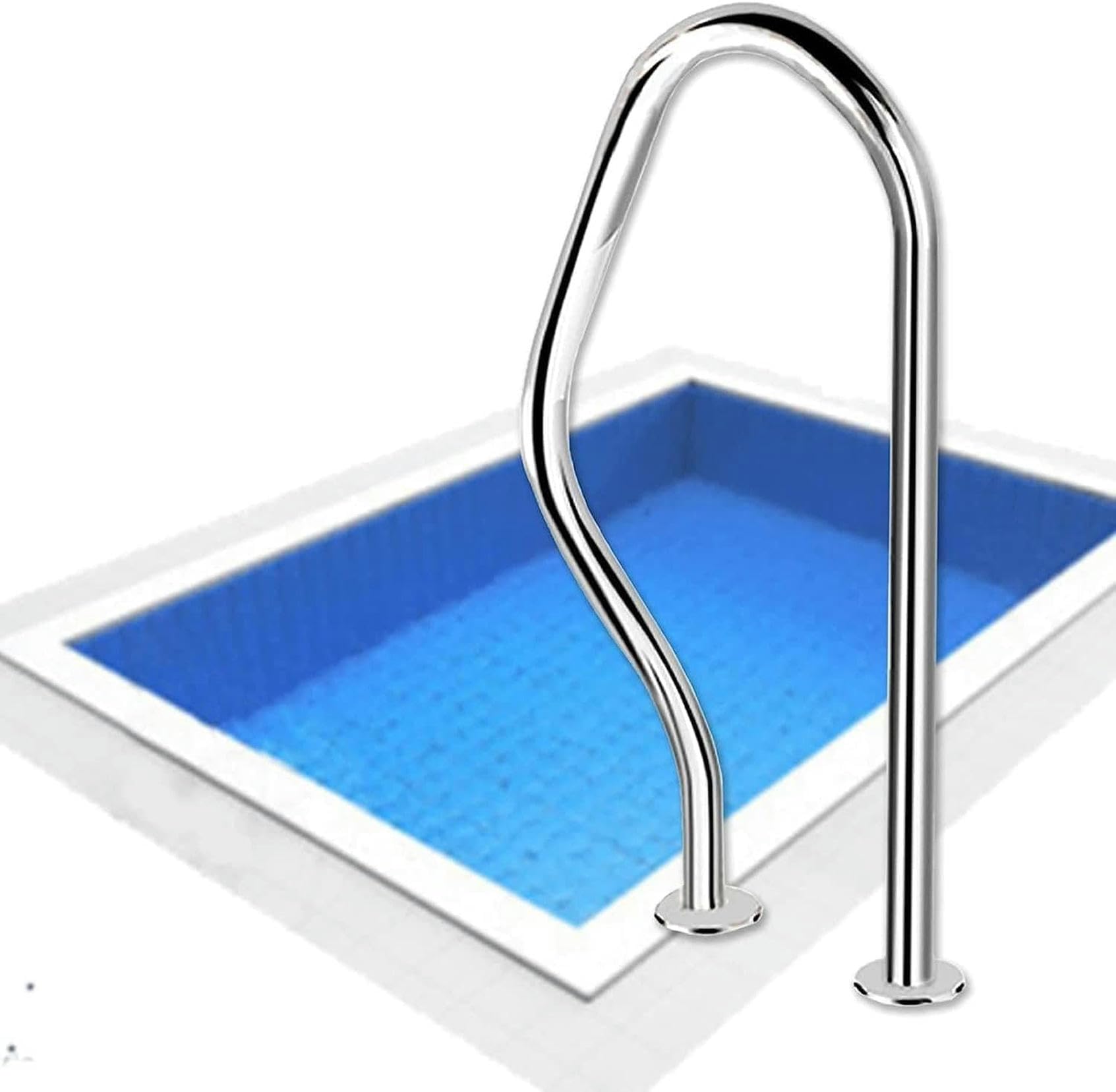 Main courante de piscine en acier pour sécuriser la baignade en famille