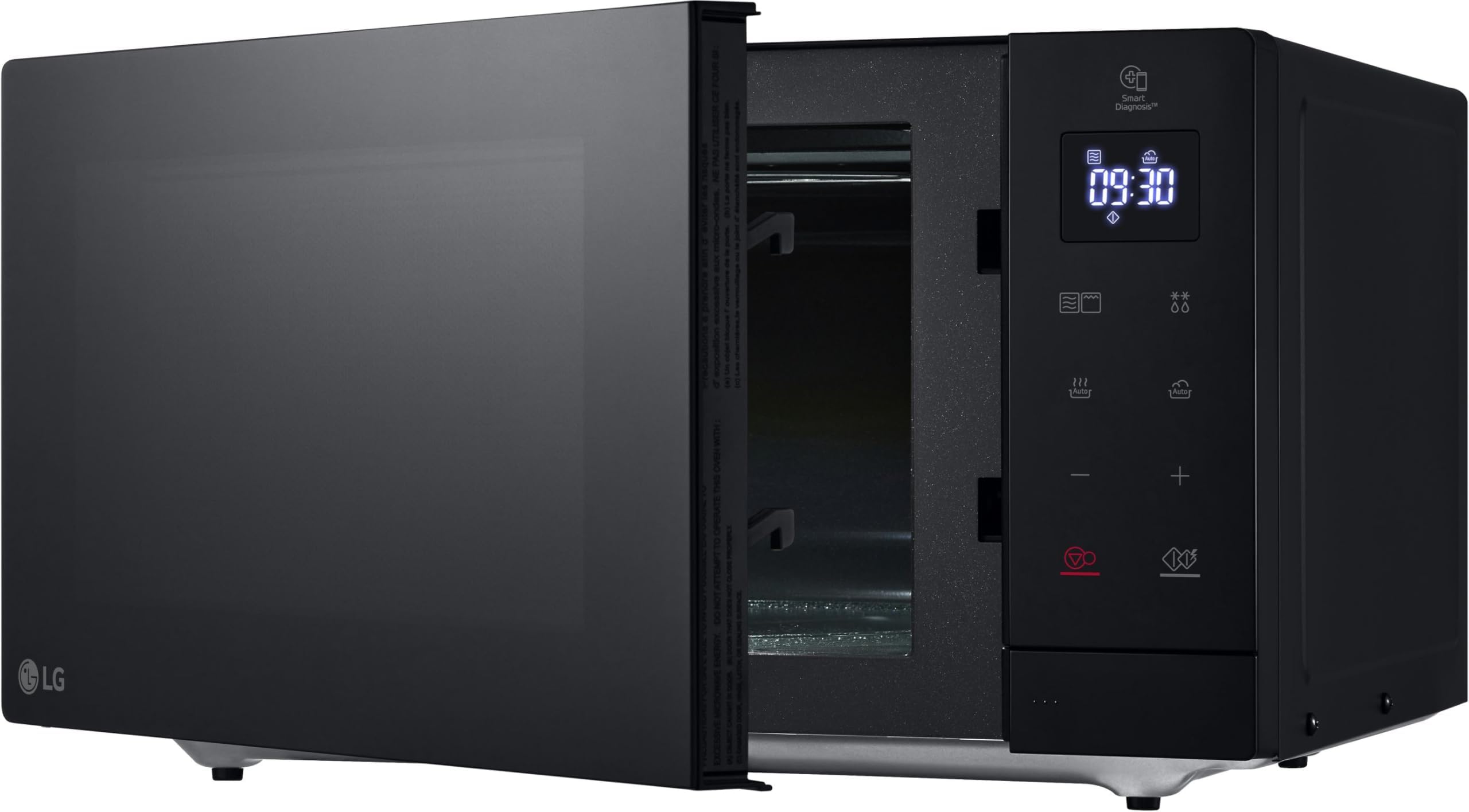 LG MH7032JAS Mikrowelle (30 L, 1000 W) mit Grill (LED-Display, 28 Automatikprogramme, pflegeleicht), Schwarz