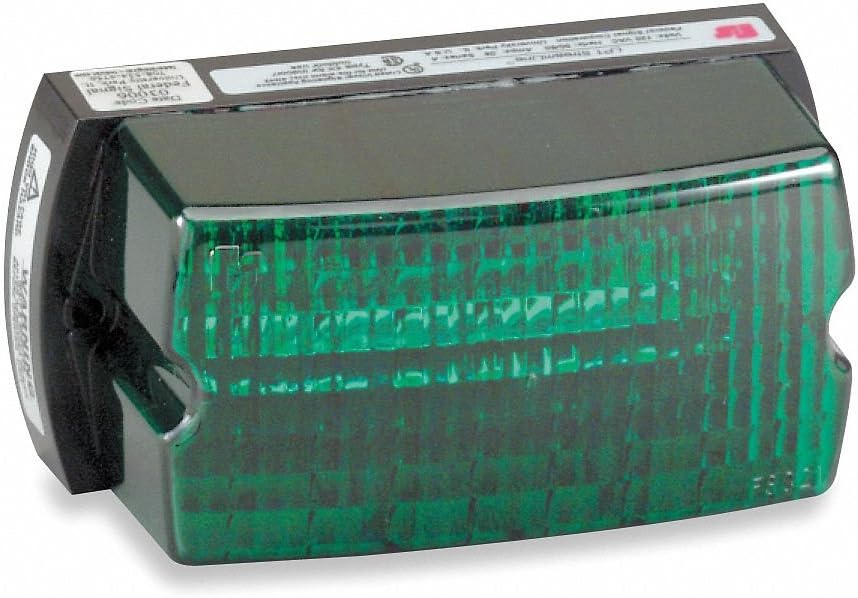 Low Profile Warning Light, Strobe, Green