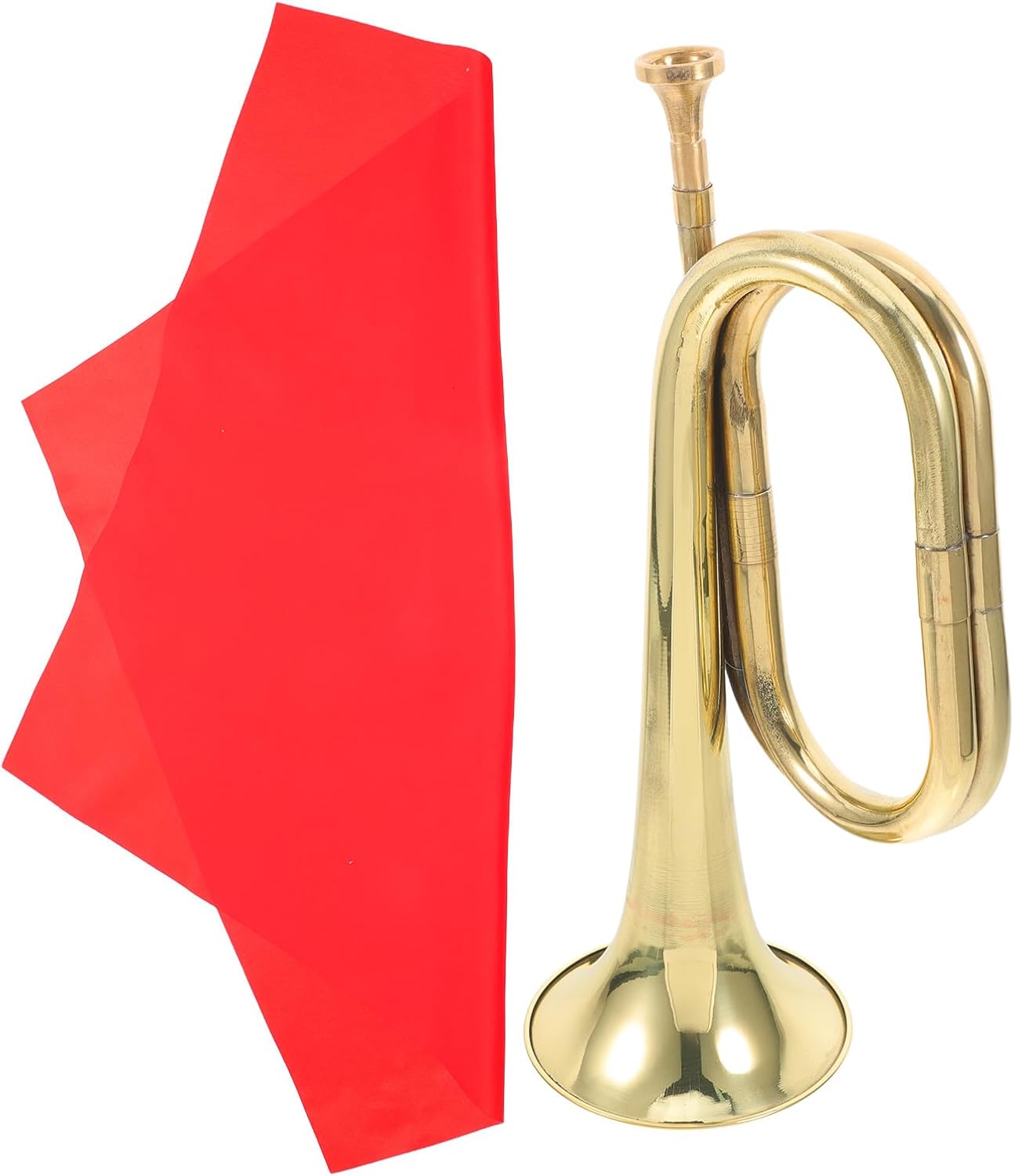 Abaodam Copper Alloy Bugle for Beginners Lightweight Wind Instrument Trumpet with Natural Sound Easy to Play Melodious Melody for School Band Military Orchestra and Music Lovers