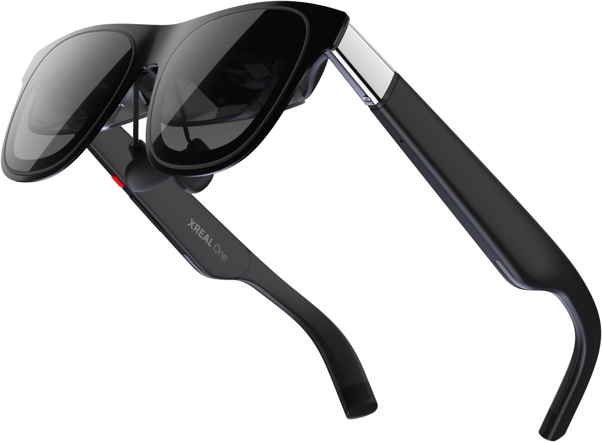 XREAL One AR Glass, Smart Glass, X1 Chip, 3D Real Conversion Function, Supports Native 3DoF, Up to 367 Inches, 50° Viewing Angle, Up to 120Hz, HD Display, Adjustable Lens Clarity, iPhone 17/16/15 (Not E-Series), Steam Deck, ROG, Mac, PC, Android & iOS Compatible