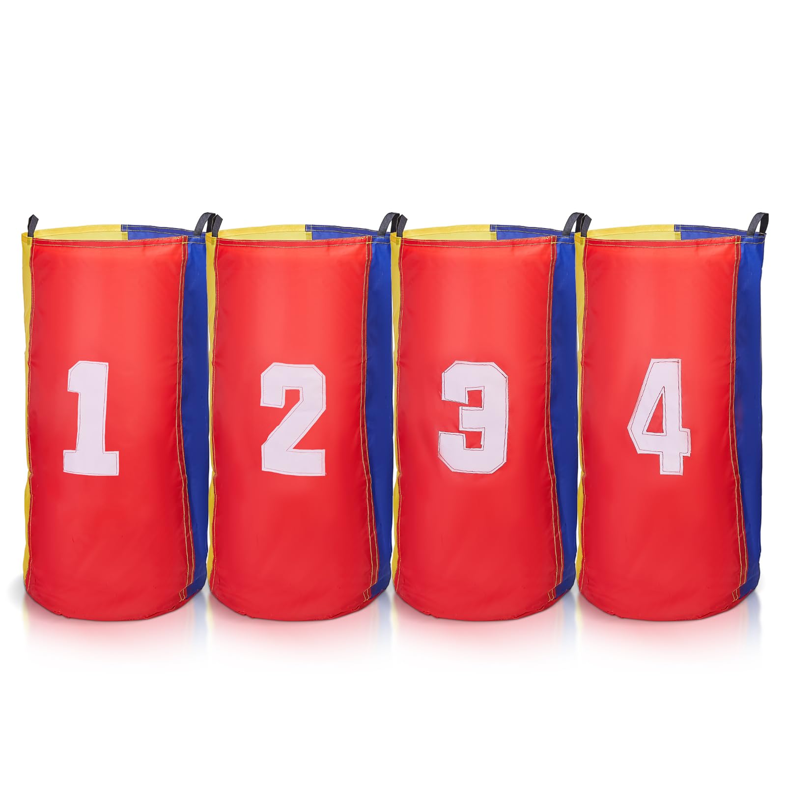 4PCS Outdoor Games Potato Sack Race Bags for Kids and Adults, Lawn Games for Outside Backyard Field Day Picnic 4th of July Activities Birthday Party