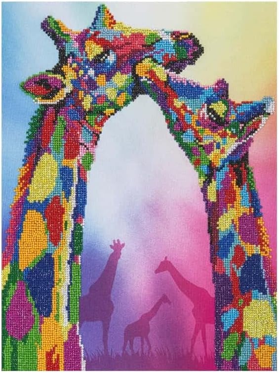 Diamond Art By Leisure Arts DMA Kit 14x16 Advanced Giraffe, None