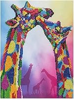 Vista 1 de Diamond Art By Leisure Arts - Kit de jirafa avanzada de 14 x 16 pulgadas, ninguno