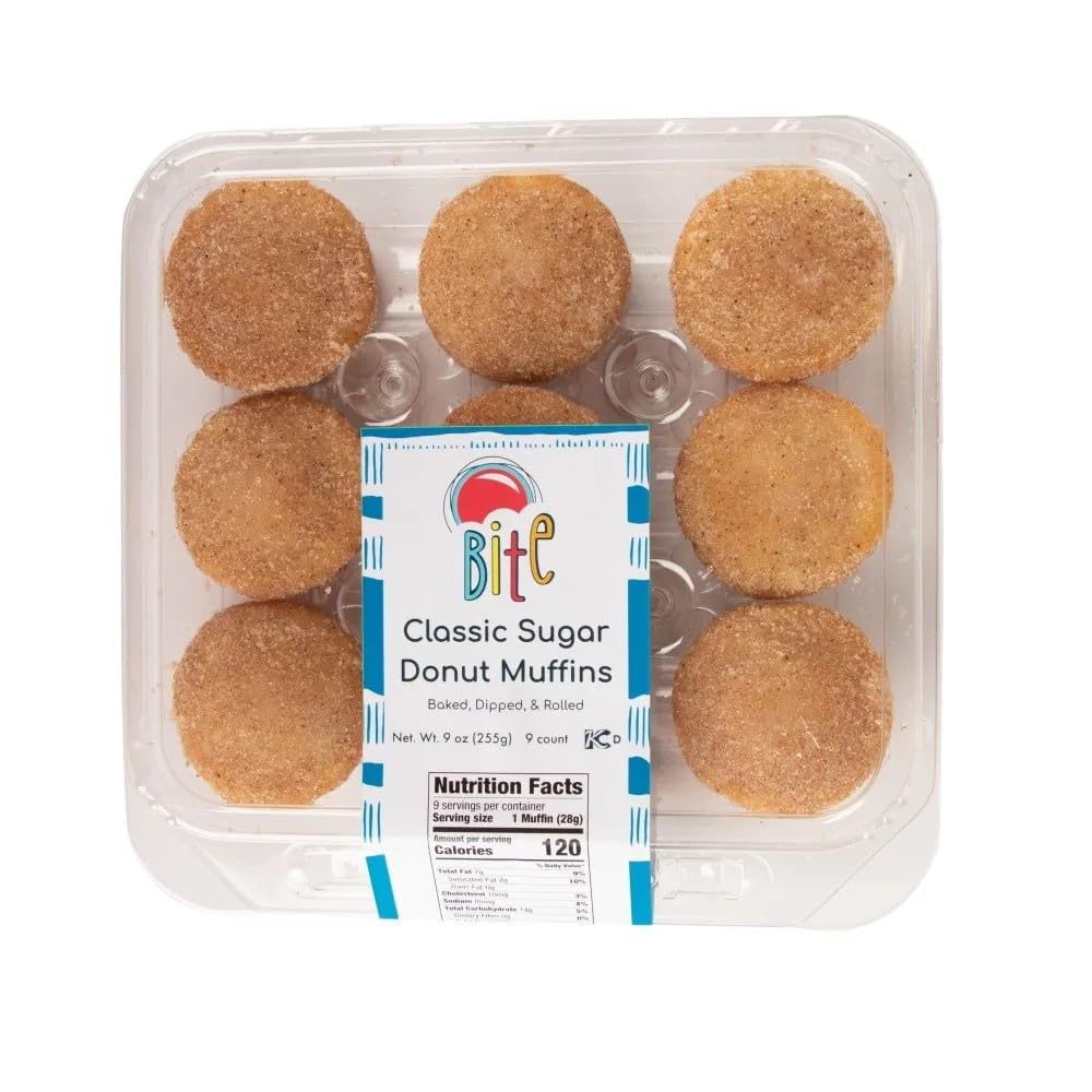 Generic Bite Classic Sugar Donut Muffins, 9 oz, 4 Pack